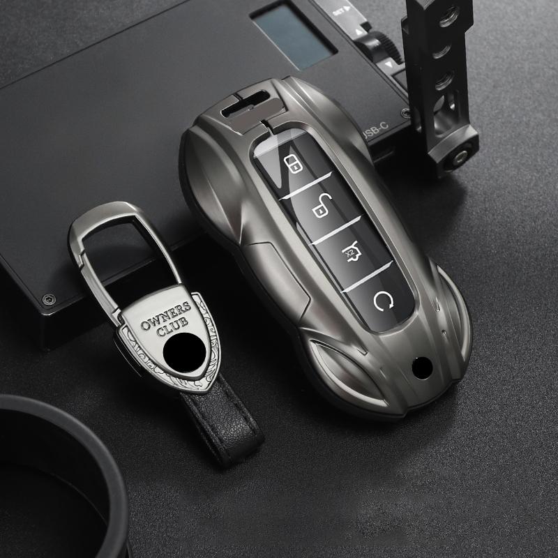 Metal Car Remote Key Cover Case Holder Shell Styling For BYD New ATTO 3 Qin L Song Plus Dmi Han Tang Dolphin Seal U EV Sealion