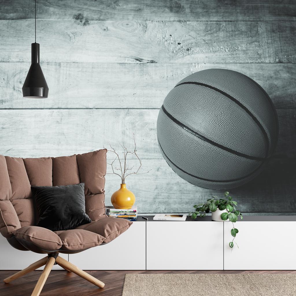 Photomural Basketball Ball On A Background Of Boards Smooth Vinyl 360x240
