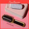 Dualuse Comb Rhinestone Portable Mirror For Women