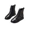 Leder Martin Stiefel 2025 Herbst und Winter neu Retro Britischer Stil Damen Schuhe erste Schicht Rindsleder Innenhöhe Ritterstiefel