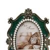 /Picture , Clear Glass Vintage European Retro Style, Bronze Patina Plated, Tabletop Horizontally