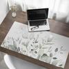 Vinyl Desk Mat with Stylish Print Pastel Leaves 120X60 Cm