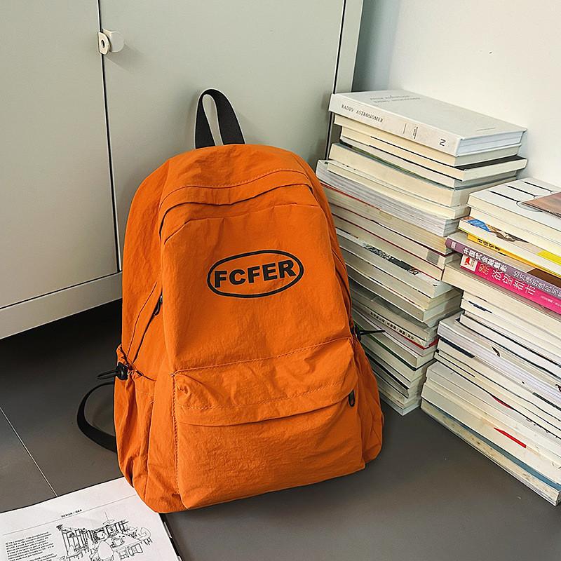 

Рюкзак с узором Fcfer, повседневный дорожный для школы, с мягкими лямками, подарок оранжевый