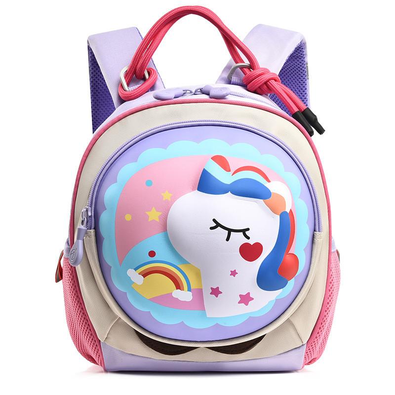 Pattern Dinosaur Horse Kids Backpack With Lightweight Schoolbag Cute Bag Gift