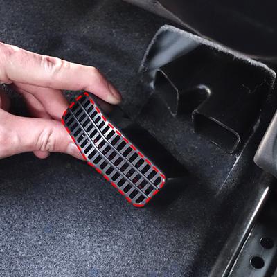 Para Ford Focus ST-Line X MK4 2019~2025 Tampa de ventilação do banco traseiro do carro Piso sob a grade de saída de ventilação Acessórios para os pés
