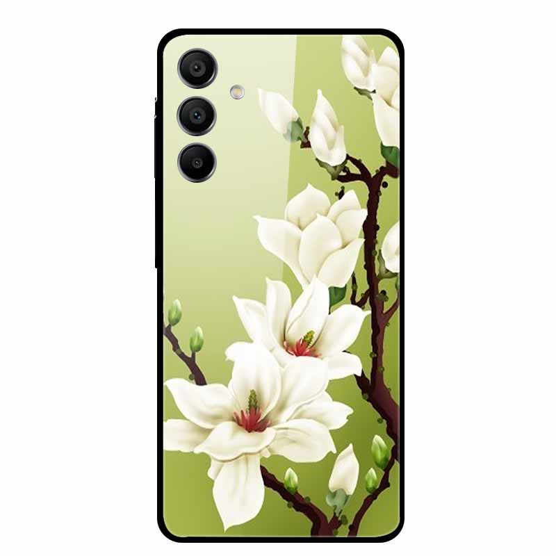For Samsung Galaxy A16 5G Tempered Glass Case Back Cover Hard Phone Cases for SamsungA16 6.7" Fundas Fashion Protector New Coque