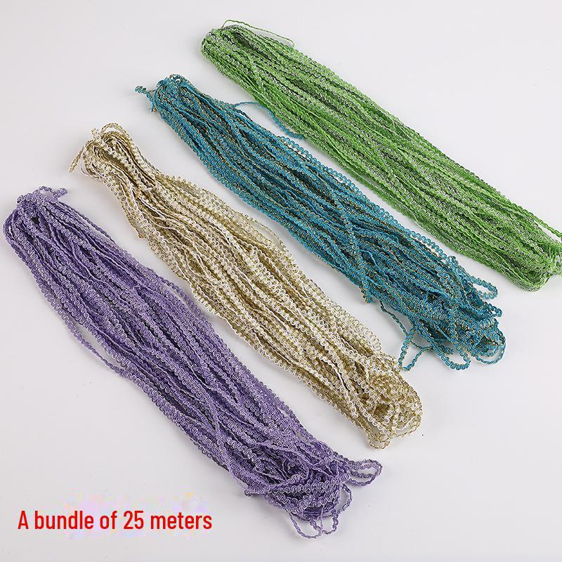 5mm Złota i Srebrna Koronka Falista na Akcesoria Odzieżowe DIY