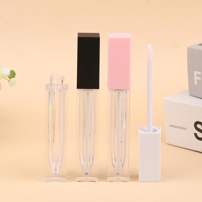 Tubes Carrés de 7 ml pour Gloss à Lèvres, Flacon de Rouge à Lèvres Liquide Vide, Récipient d'Emballage Cosmétique Rechargeable, Flacon d'Échantillon de Gloss à Lèvres pour DIY