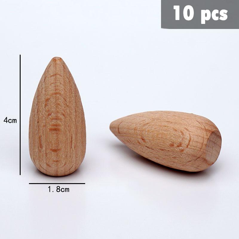 Kids Wooden Constructor Unfinished Rainbow Blocks Loose Parts Montessori Sensory Toys Droplets Cones Mushrooms Creative Blocks