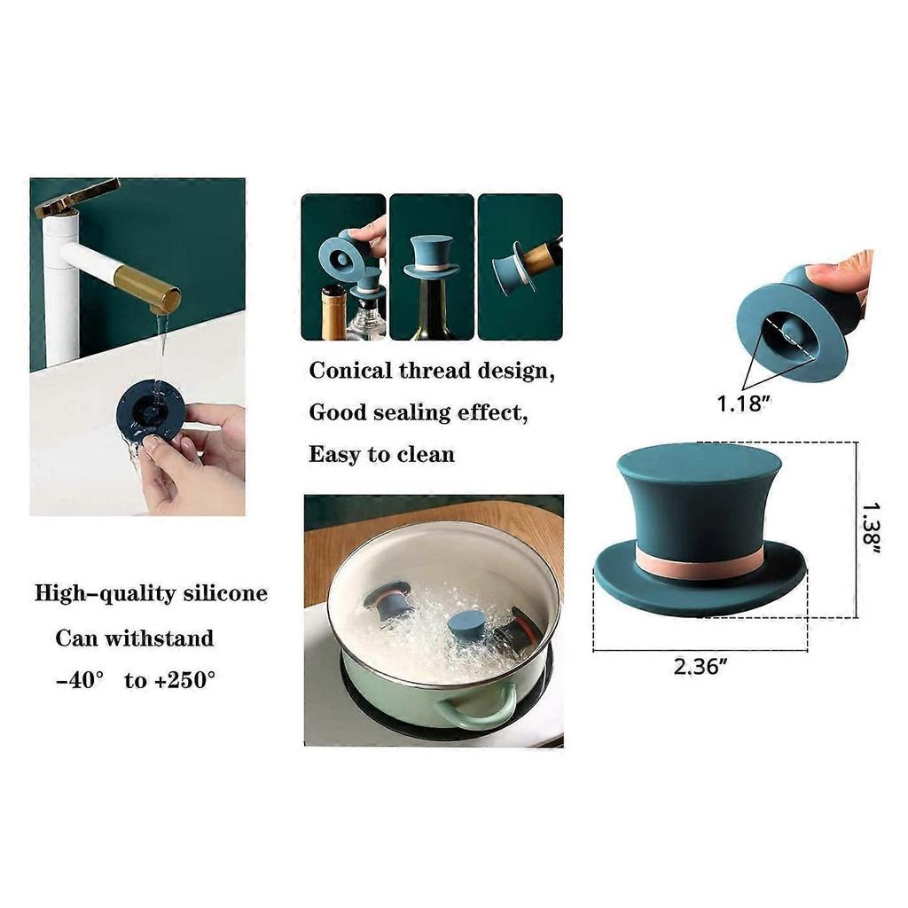 Silicone Magic Cap Bottle Stopper, Acrylic