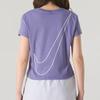 Nike Breathable Casual Short Sleeve T-Shirt Women Tops Purple HF9457-527