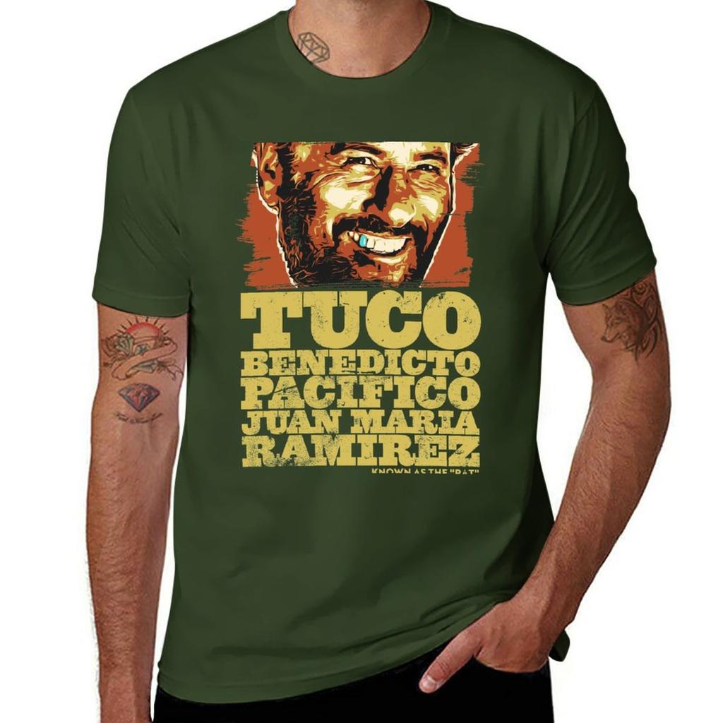Tuco Benedicto Pacifico Juan Maria Ramirez The Good The Bad and The Ugly T-shirt sublima plusstorlekar smal passform t-shirts för män