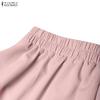 ZANZEA Women Long Sleeve Blouse and A-line Skirts Casual Two Piece Suit Sets