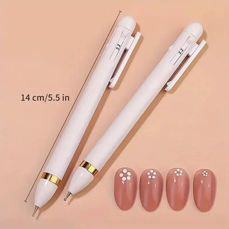 4 in 1 Nail Art Dotting Tools Nail Art Tip Dot Paint Manicure Kit Rotatable Ballpoint Drill Pen