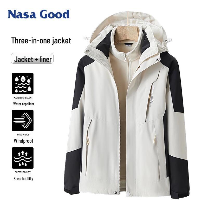 NASA GOOD Official Trendy Men's Hooded Baseball Jacket