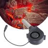 Ventilator Suflantă cu Viteză Reglabilă 12V 5500RPM CFM Ridicat Pentru Ventilație Sobă Lemne de Foc Camping în Aer Liber Compatibil cu Tub Metalic