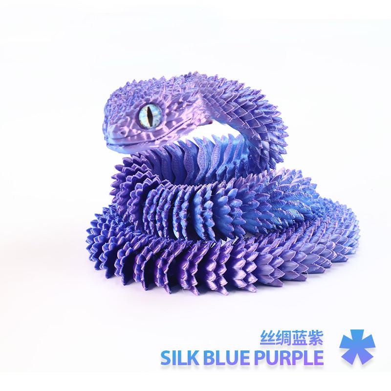 

3D Printed Snake Ornament Desktop Ornament 3d Print Animals Home Office Craft Printed Figures Christmas Kids Birthday Gifts 30cm