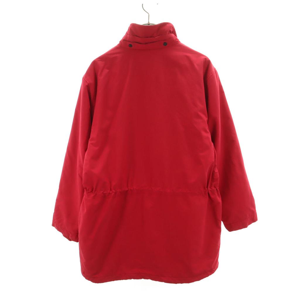 LANDS' END 90s Old Mountain Parka M Red Cotton Filling Women Used