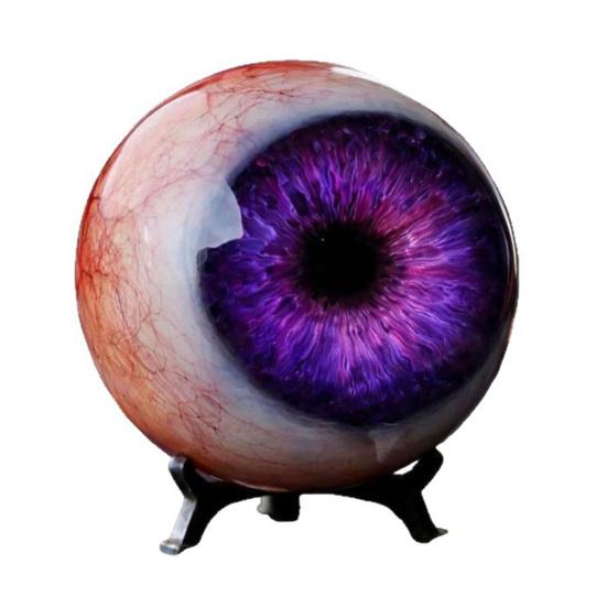 Realistic Eyeball Ornament Horror 3D Eye Sculpture Gothic Scary Eyeball Figurine for Haunted House Photo Booth Props Halloween Eve Party Supplies