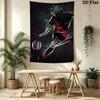 Football Wall Tapestry Aesthetic Wall Hanging Printed Fabric Blanket Decorative Tapestries for Bedroom Living Room Home Decor