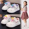 Girls' Bunny Sports Shoes - 2025 Spring/Autumn Soft Sole Skate Shoes for Medium/Large Kids In White