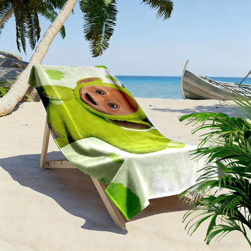 Dipsy Print Beach Towel, Large Soft Quick Dry Towel for Beach Camping Swimming
