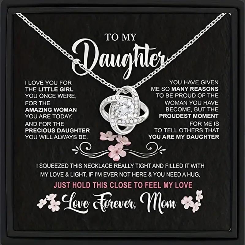 Fashion Crystal Four Leaf Clover Pendant Necklace Zircon Forever Heart Necklaces Gifts For Daughter