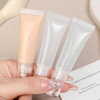 1/5pcs Refillable Transparent Plastic Dropper Bottles with Cap – For Foundation, Cream, and Cosmetic Samples, Travel-Friendly