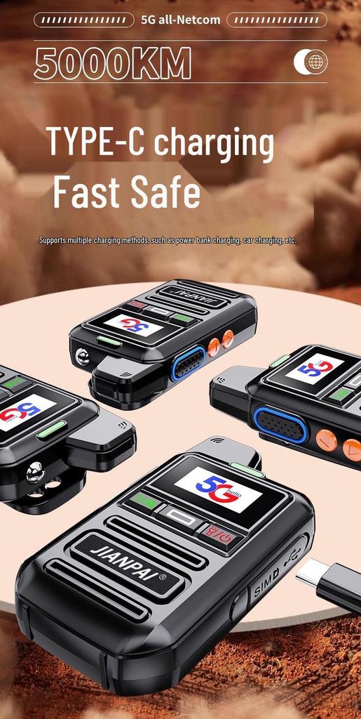 X2F 5G Walkie-Talkie: 5000 Km Range, Mini Compact Design for Construction, Fleet, and Outdoor Use