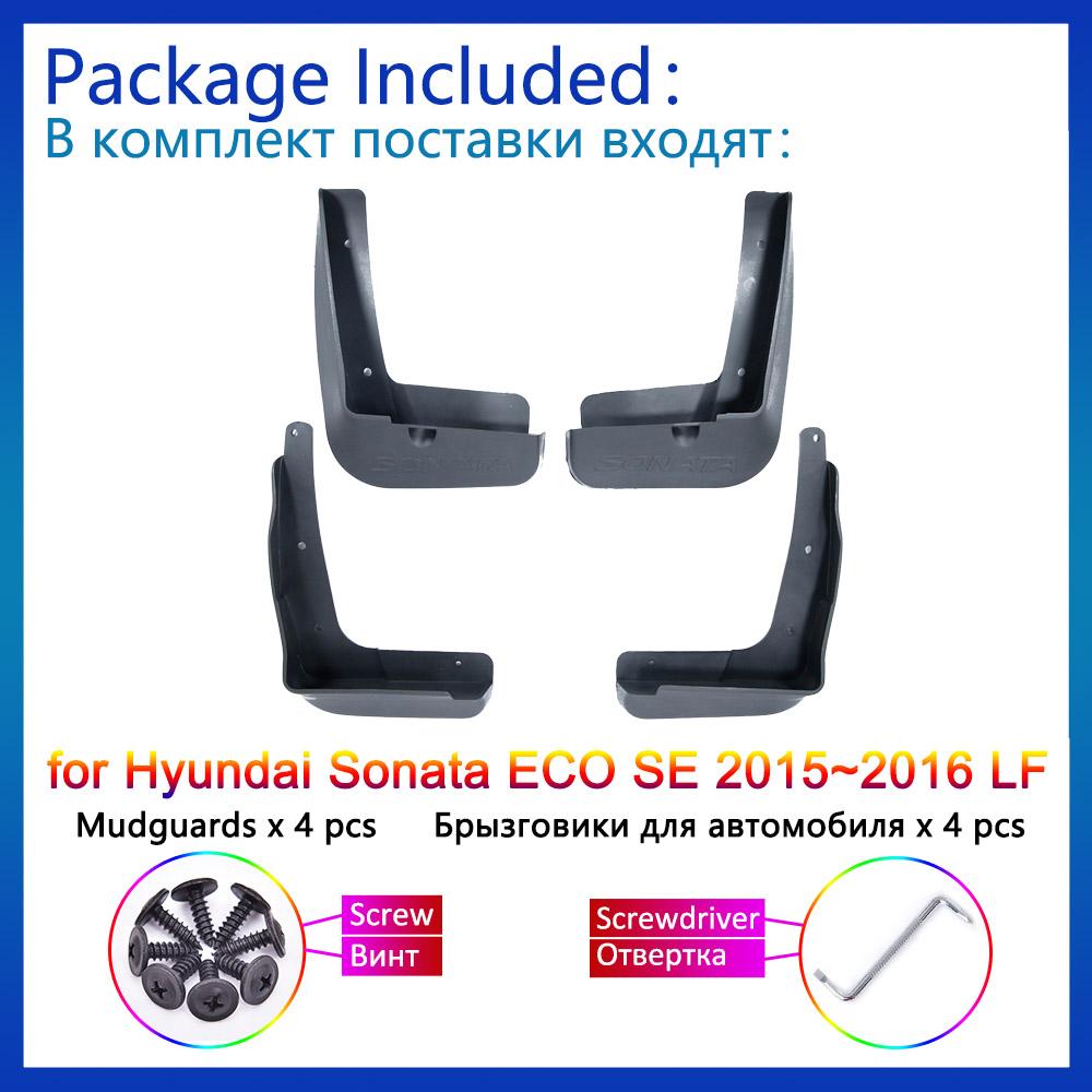 For Hyundai Sonata ECO SE 2015~2016 I45 LF Mud Flaps Splash Guards Flap Mudguards Fender Front Rear Wheel Car Stying