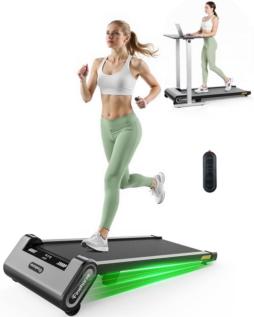 Akluer H1 Auto Incline Walking Pad Treadmill - 13% Hill Climb, with Remote