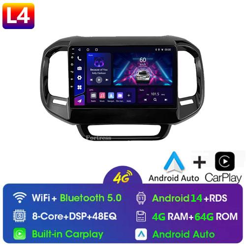 Android14 Auto Car Radio For FIAT Toro 2017 - 2021 Multimedia Navigation GPS 4G WIFI Carplay Player Carplay Stereo 2Din DVD