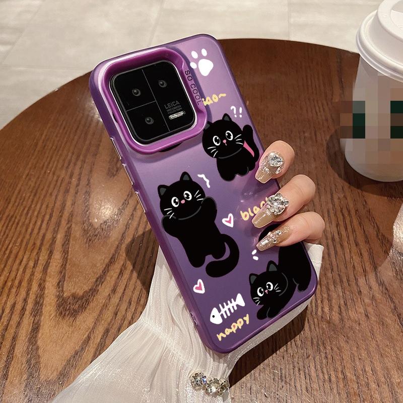 Χαριτωμένη Θήκη Γάτας Για iPhone 16 Samsung A55 A35 A34 S24 FE Xiaomi Redmi Note 13 Pro 14C Huawei Honor 200 Αντικραδασμική Θήκη Τηλεφώνου Αντιχαρακτική Πλήρης Κάλυψη