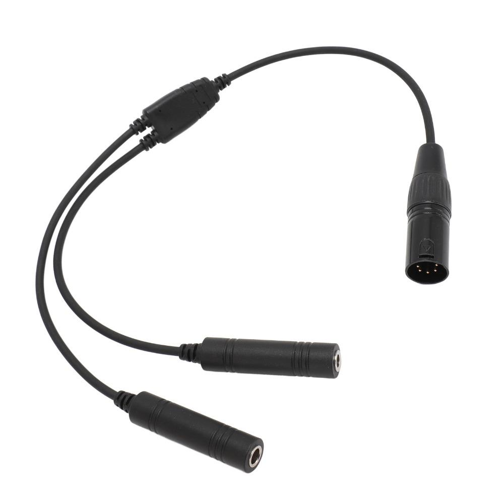 Dual Plug GA Dual Plug Adapter for Airbus 5 Pin XLR Adapter for PJ-068/PJ-055 General Aviation