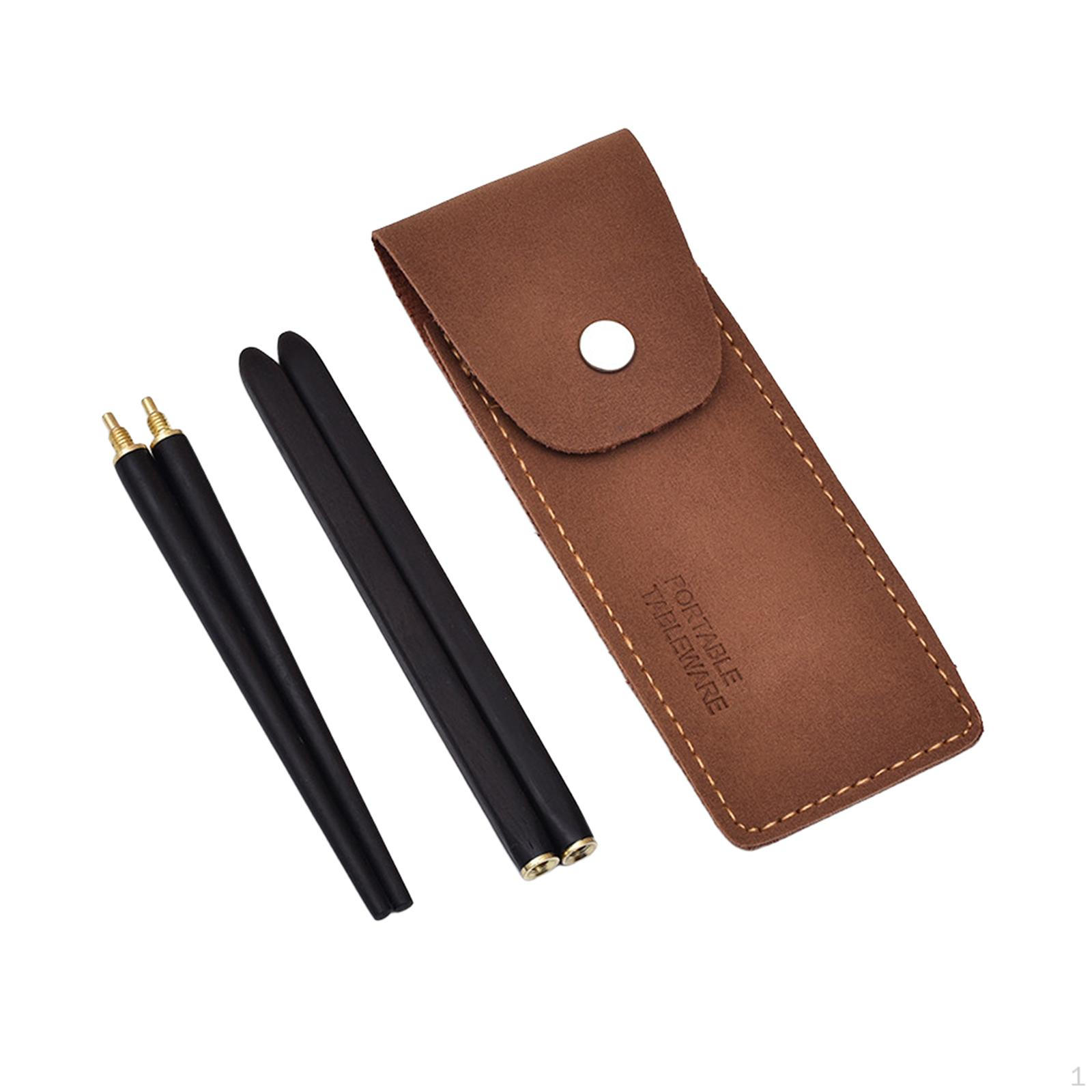 

Travel Chopsticks Outdoor Utensils Lightweight Folding Portable Cutlery with Storage Bag for