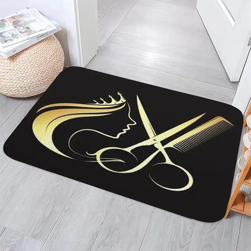 Značka holičství Vstup Rohožka Dekorace Protiskluzové Vítejte Rohožky pro Domov Kuchyň Omyvatelná Koupelnová Podlahová Rohožka Balkonové Koberce