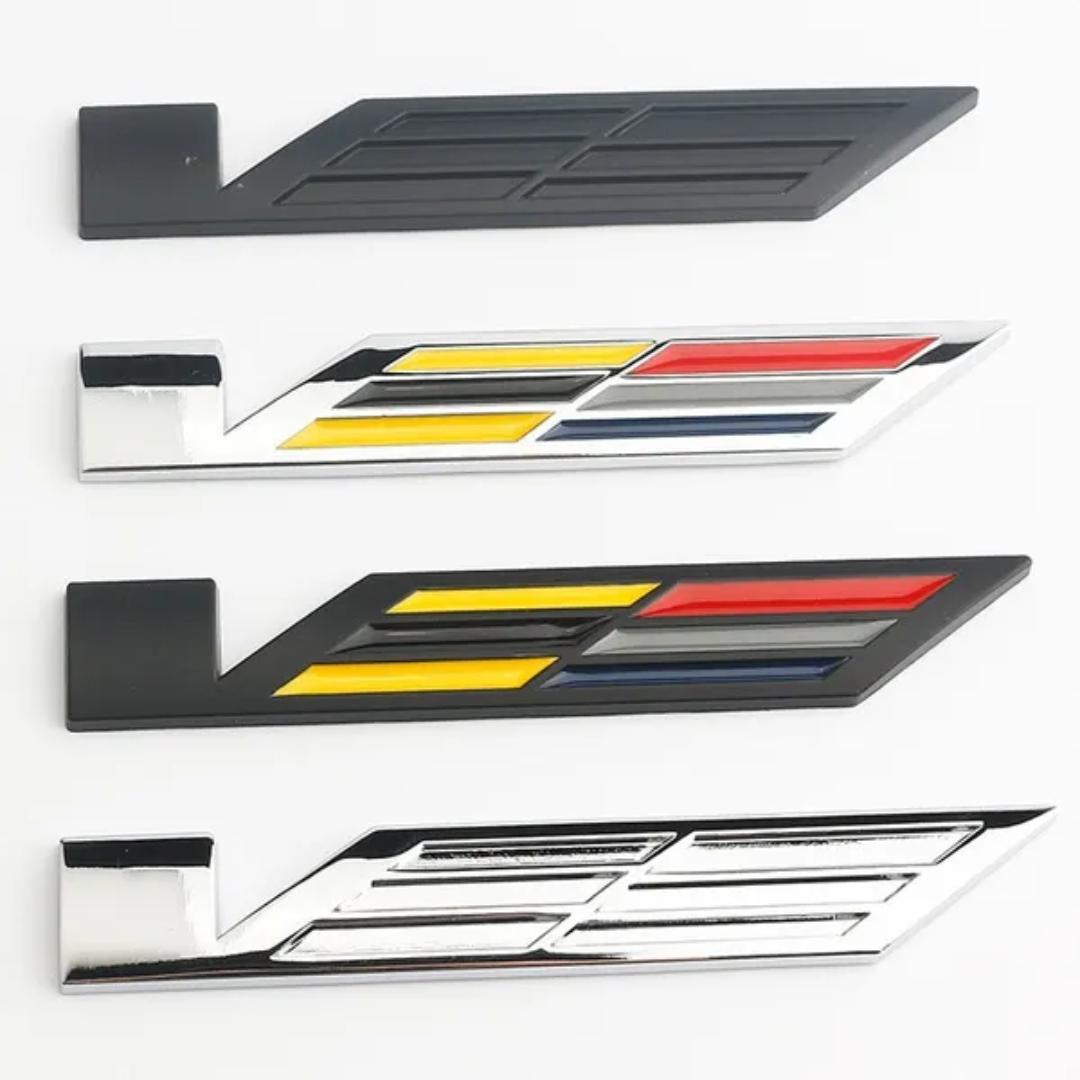 

1 шт. 3D модифицированная эмблема автомобиля WTF V логотип наклейки для Ca/dillac CTS SRX BLS STS SLS S/eville Es/calade XT5 автоаксессуары D