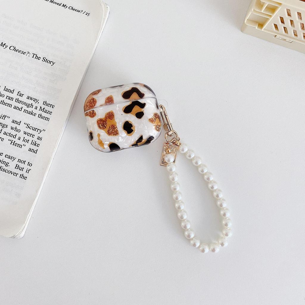 Compatible with AirPods Pro2 earphone protective case, simple shell-pattern softshell Apple 1st/2nd/3rd Gen Bluetooth pendant