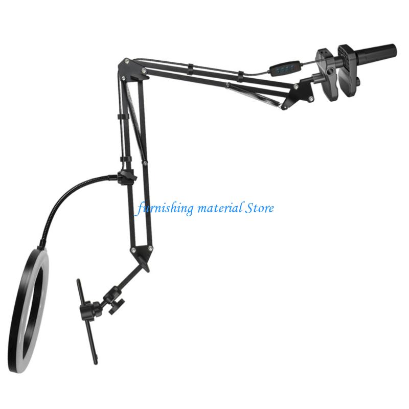 Y5GD LED Phone Live Streaming Fill Light with Flexible Robotic Arm Phone Holder