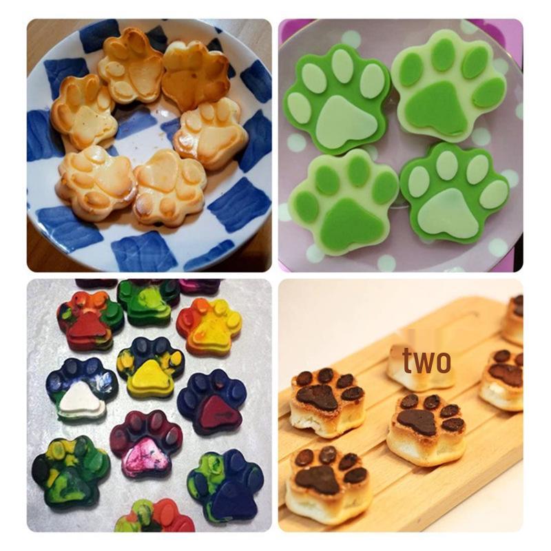 10-Piece Cat Paw & 18-Piece Bone Silicone Baking Mold Set for Pet Treats
