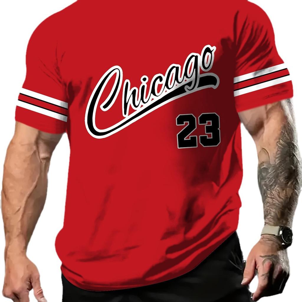 Basketball Legend 23 Print Short-Sleeve T-Shirt, Sporty Casual Street Style