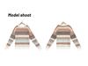2025 Autumn/Winter Vintage Multi-Color Diamond Jacquard Patchwork Women's Pullover Sweater