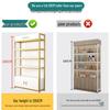 Steel-Wood Multi-Layer Floor Display Rack for Cosmetics and Baby Store