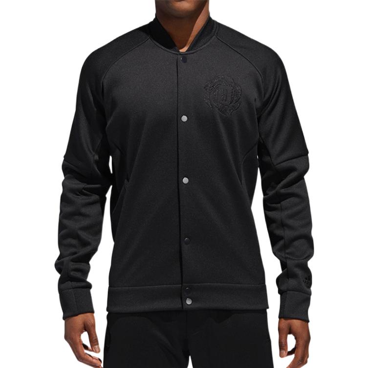adidas Derrick Rose Značka Logo Potisk V-výstřih Bunda Pánská Bunda Černá CW6898