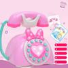 Bilingual Toy Phone Interactive Play Phone Plastic Texture for Kids Early Education with Music and Sound Effects