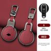 For Bmw Mini Cooper One Fun F54 F55 F56 R56 R57 R58 R59 R60 R61 Car Zinc Alloy Leather Key Case Holder Cover Keychain Accessorie