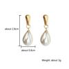 ZAKOL Fashion Elegant Teardrop Pear Imitation Zircon Drop Earrings Simple Versatile Zircon Gift For Women