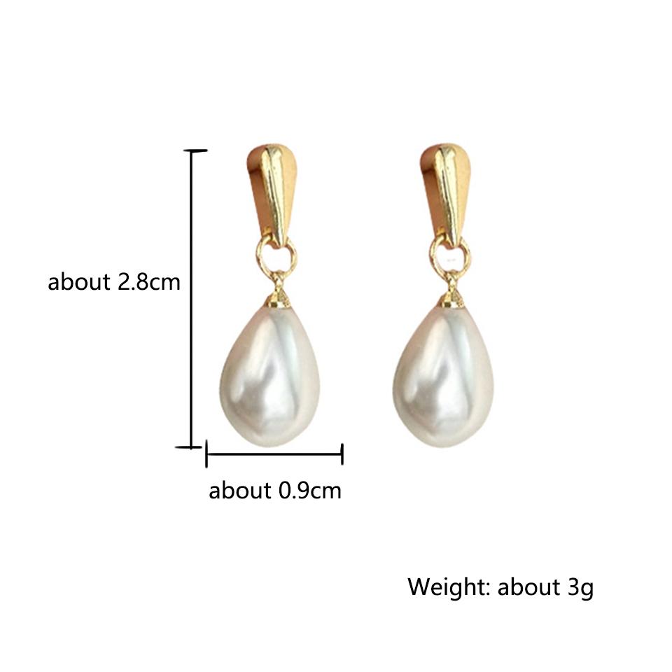 ZAKOL Fashion Elegant Teardrop Pear Imitation Zircon Drop Earrings Simple Versatile Zircon Gift For Women