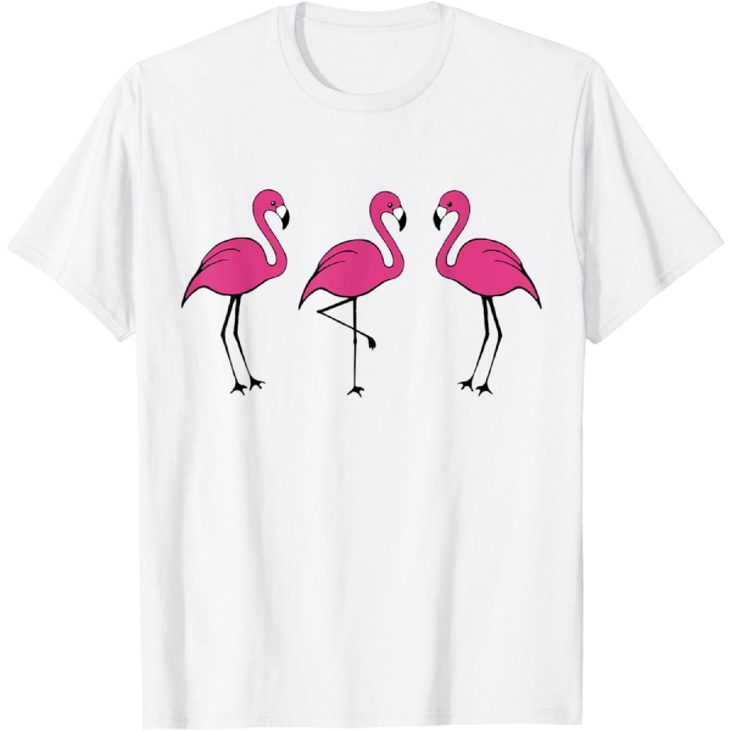 Pink Flamingo T-Shirt T-Shirt XXXXXL белый