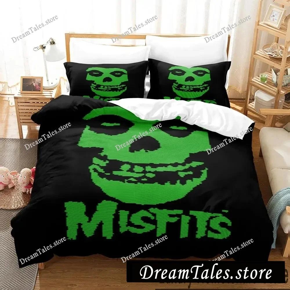 3D Print The Misfits Glenn Danzig Bedding Set Boys Girls Twin Queen King Size Duvet Cover Pillowcase Bed boys Adult